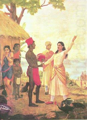 Raja Ravi Varma Bhishma Pledge china oil painting image